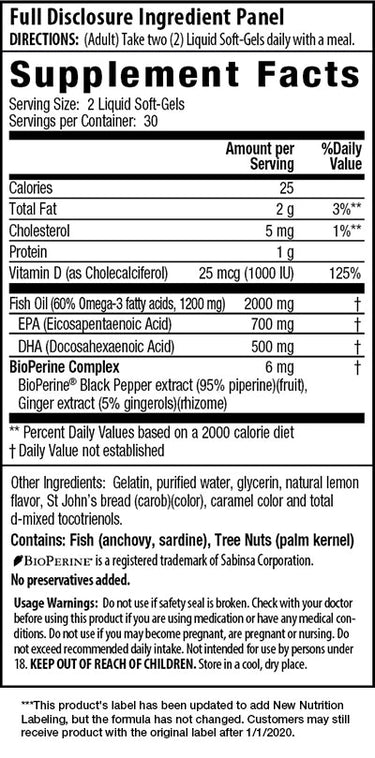 Double-Potency Fish Oil Pure